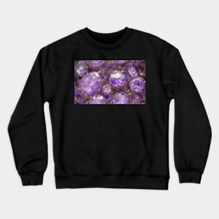 Seamless Amethyst Texture Crewneck Sweatshirt